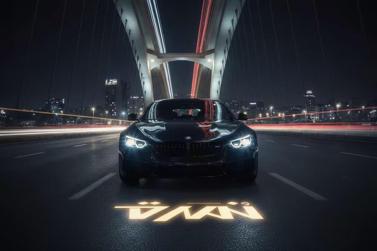 car on bridge 